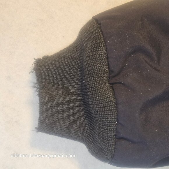 LL Bean Men's navy black Fleece Lined Warm Up winter jacket-super warm size L - Picture 13 of 15